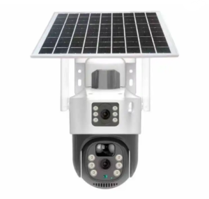 Cámara de Seguridad Solar 2K PTZ Doble Lente 360° con Visión Nocturna a Color