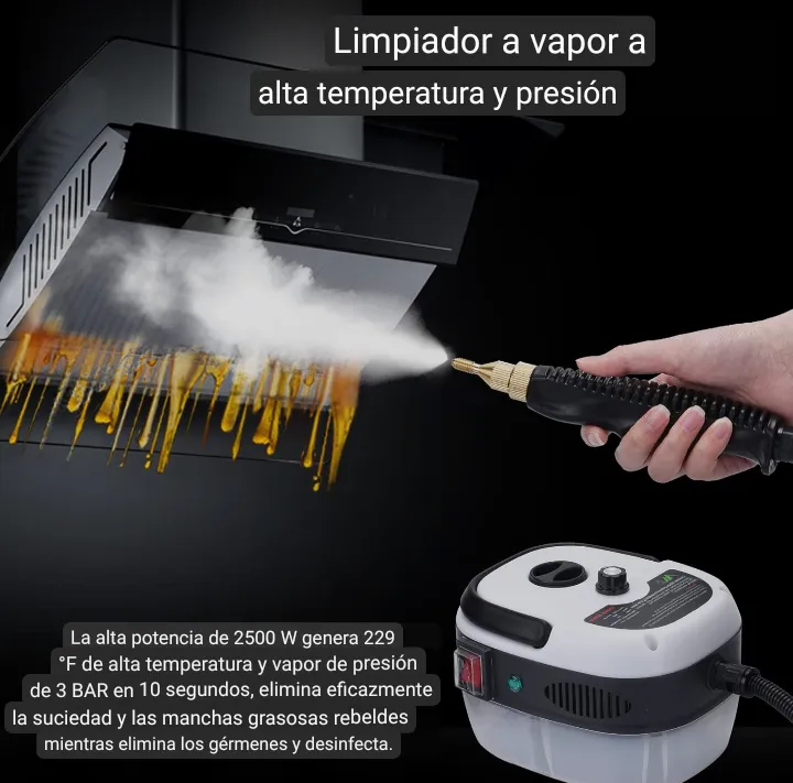 Limpiador A Vapor Presion 2500w Portatil - Imagen 7